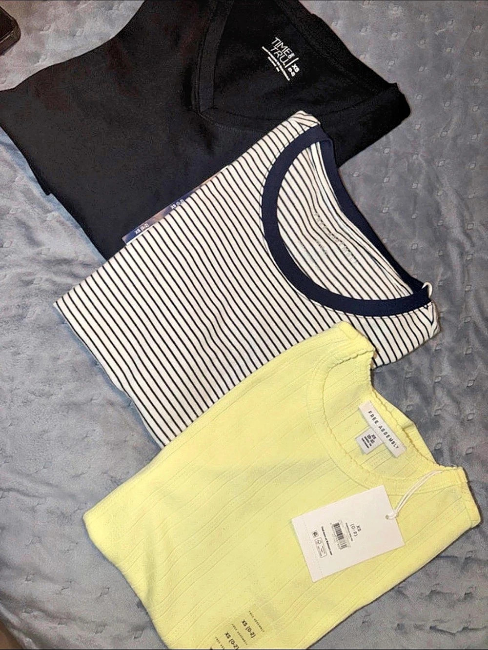 Free Assembly Striped Tank Tops in Yellow & Black Size Medium NWT